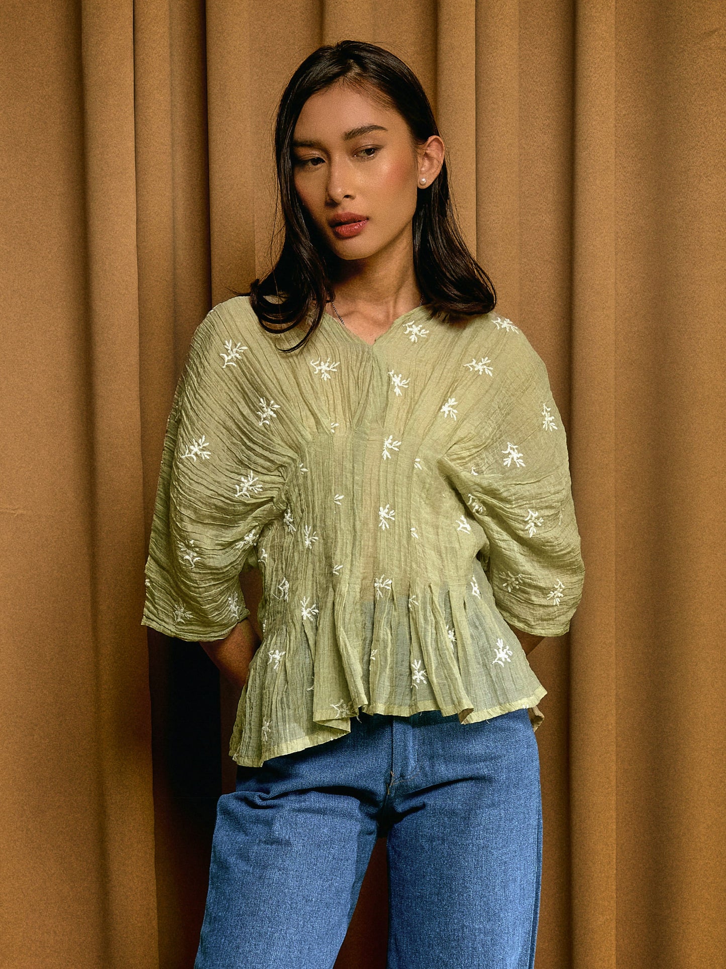 Alys Top in Sage Green