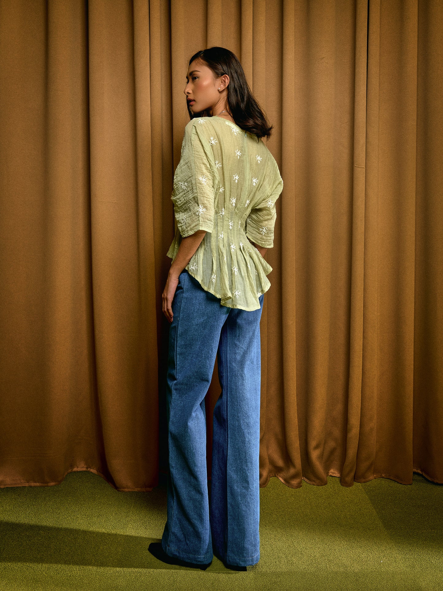 Alys Top in Sage Green