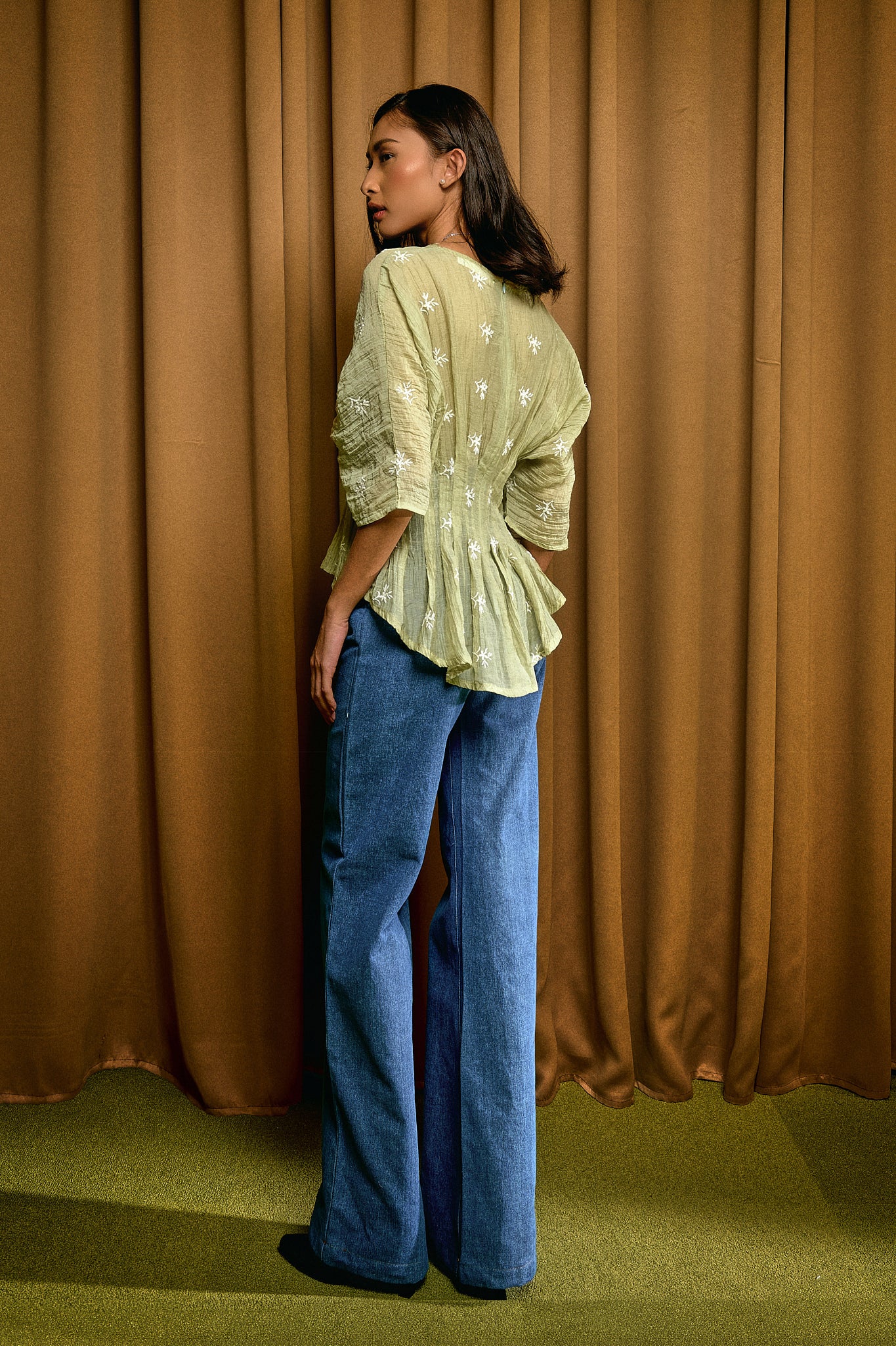 Alys Top in Sage Green