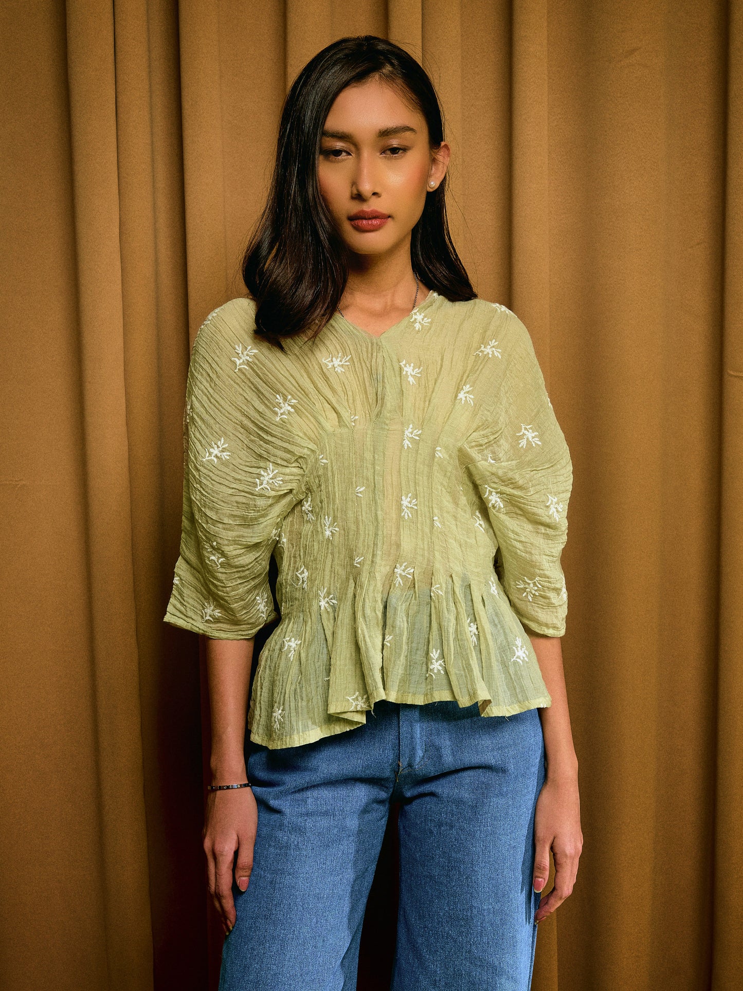 Alys Top in Sage Green