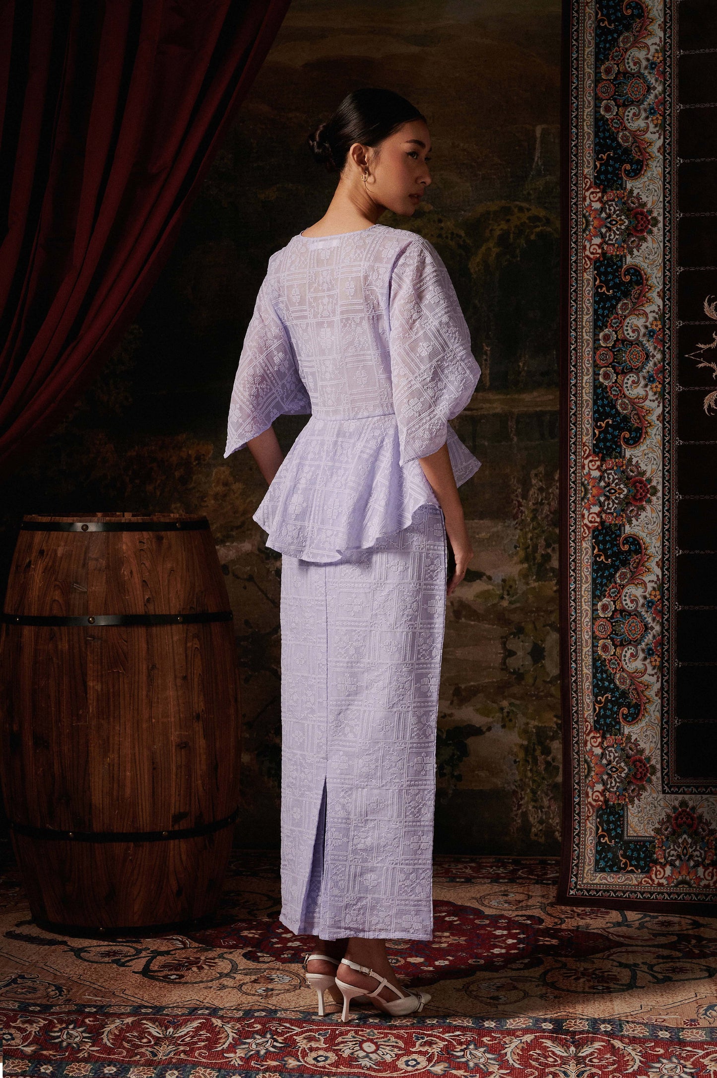 Myrana Kurung in Lilac