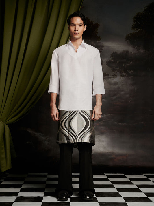 Staine Kurta Top in Off-White