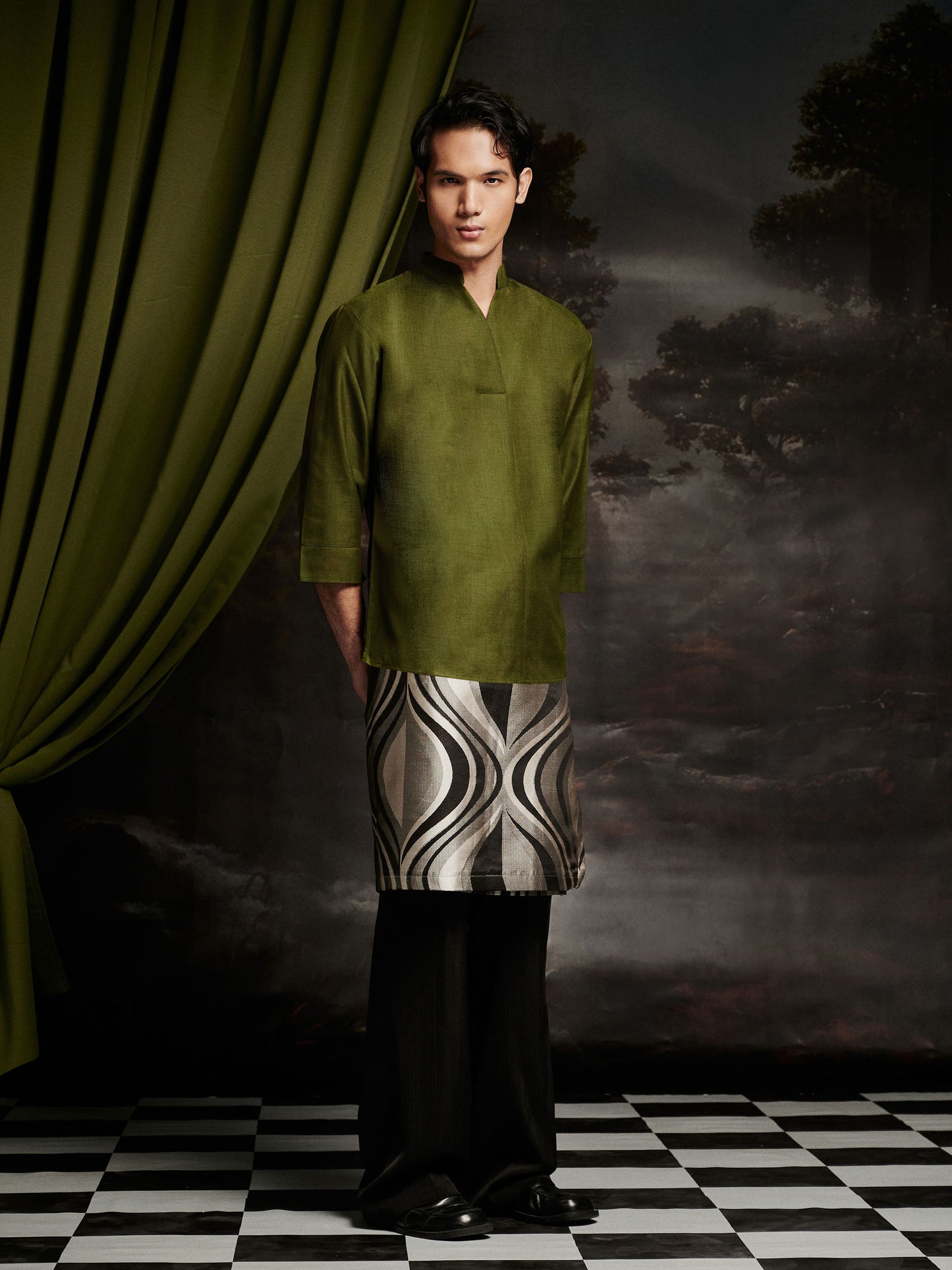 Tarrant Kurta Top in Olive