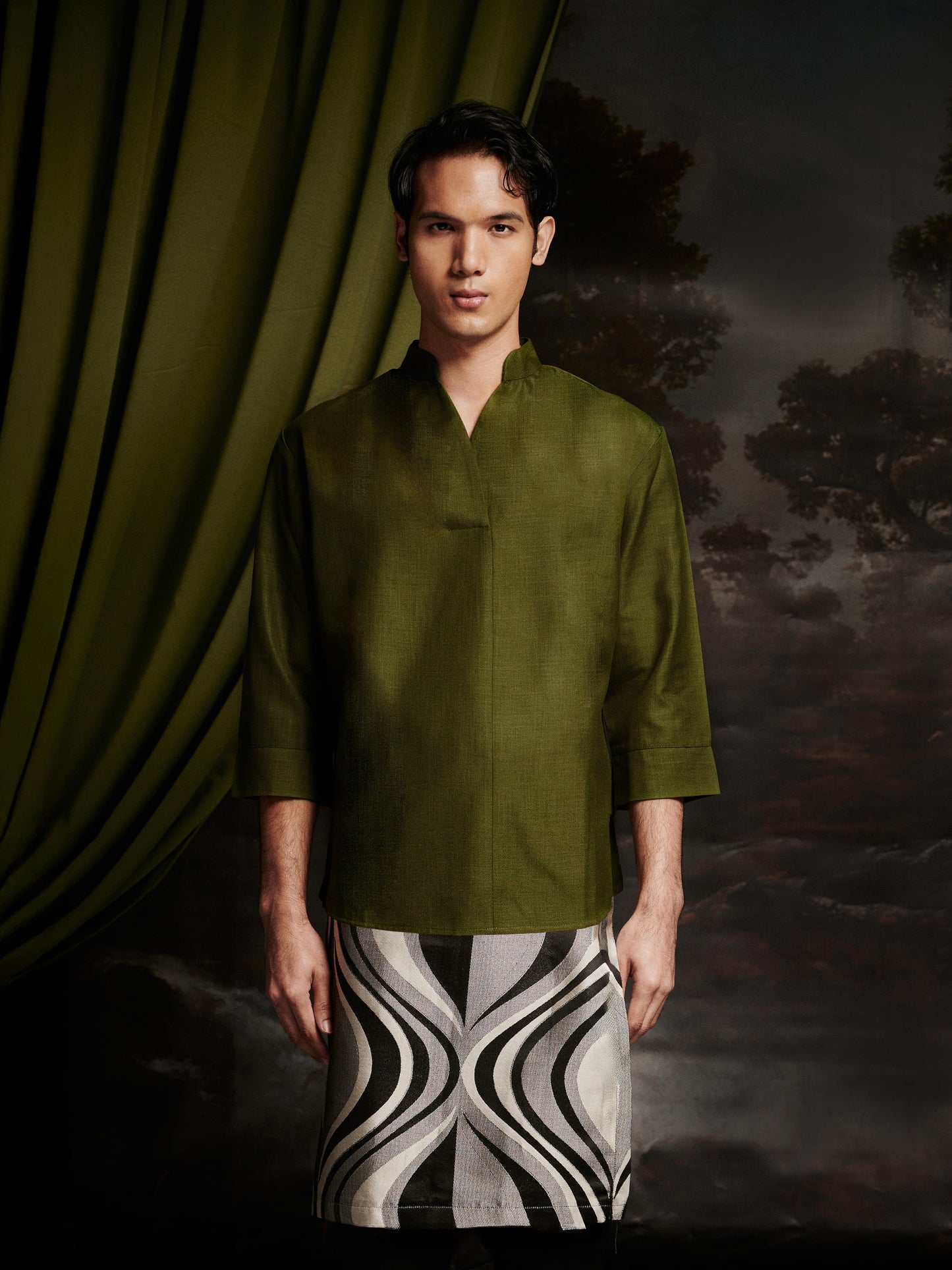 Tarrant Kurta Top in Olive