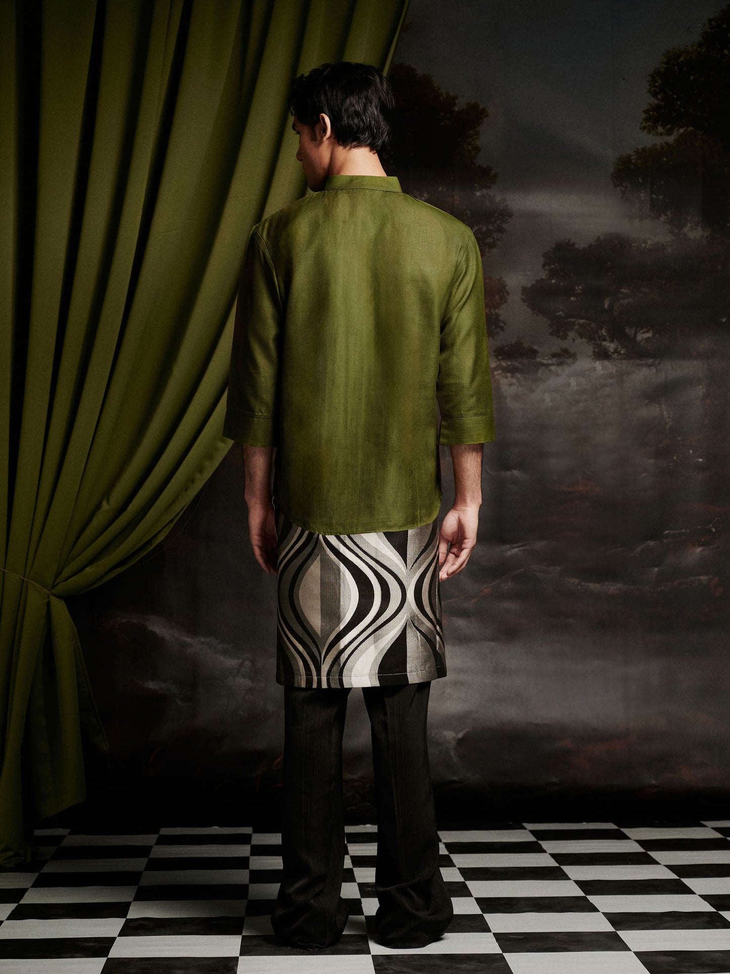Tarrant Kurta Top in Olive