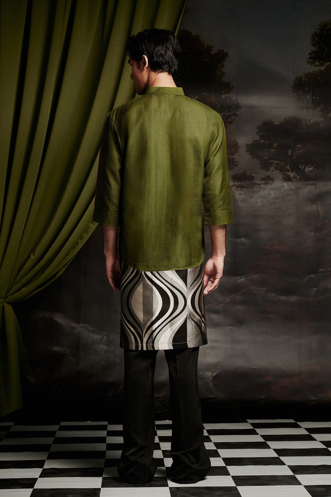 Tarrant Kurta Top in Olive