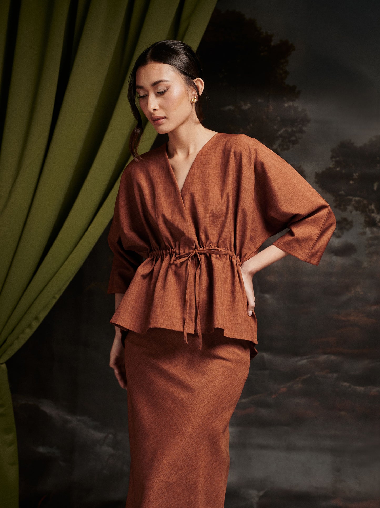 Iracabell Kurung in Rich Brown