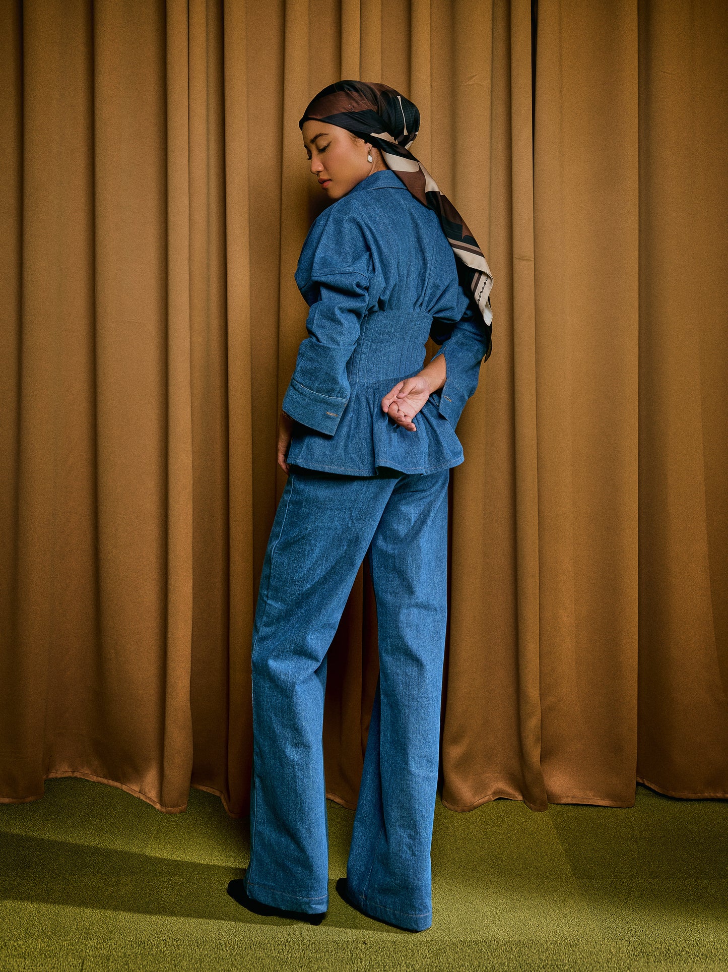 Vera Denim Top in Vintage Blue