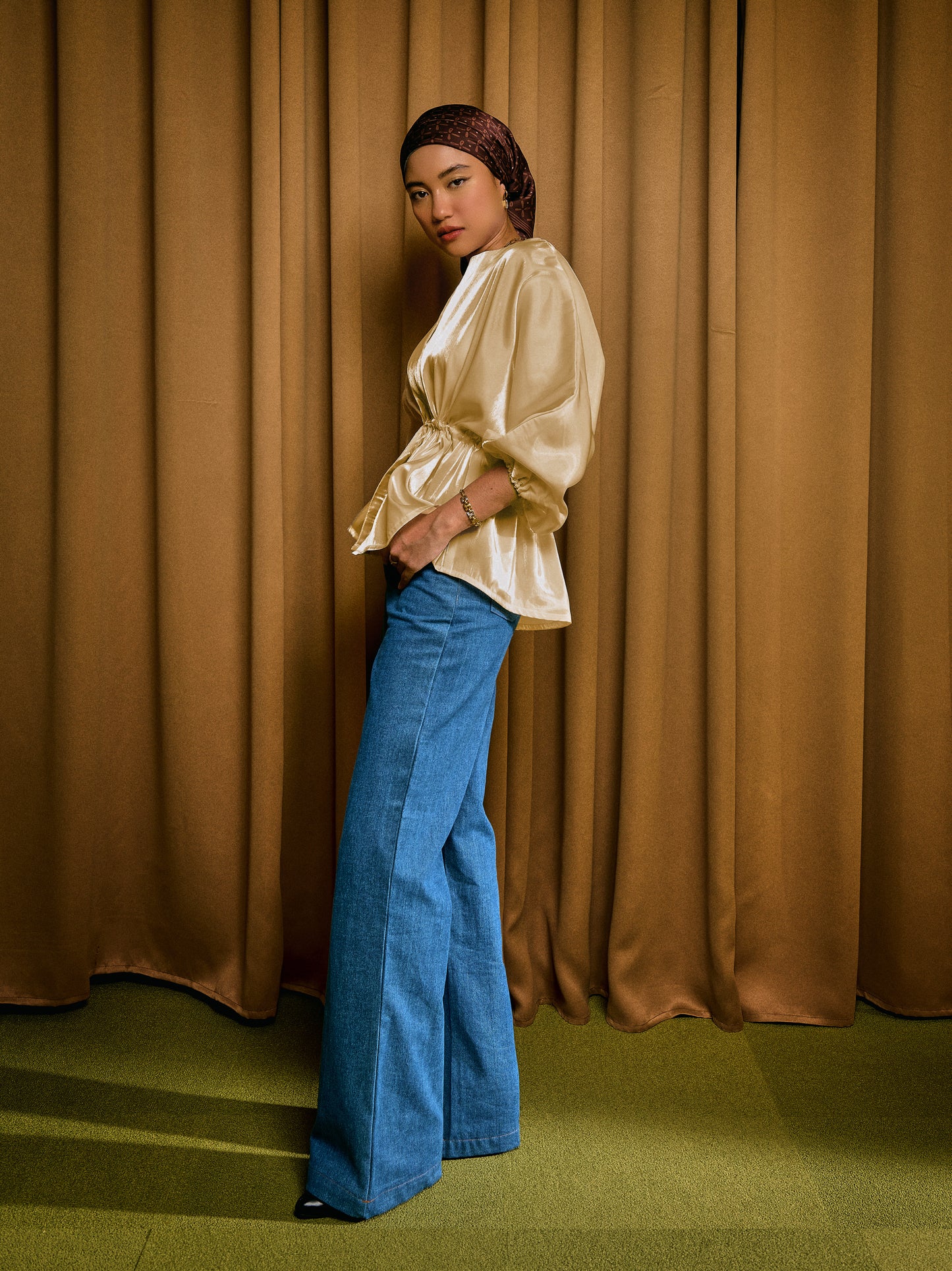 Vaness Top in Sand Beige