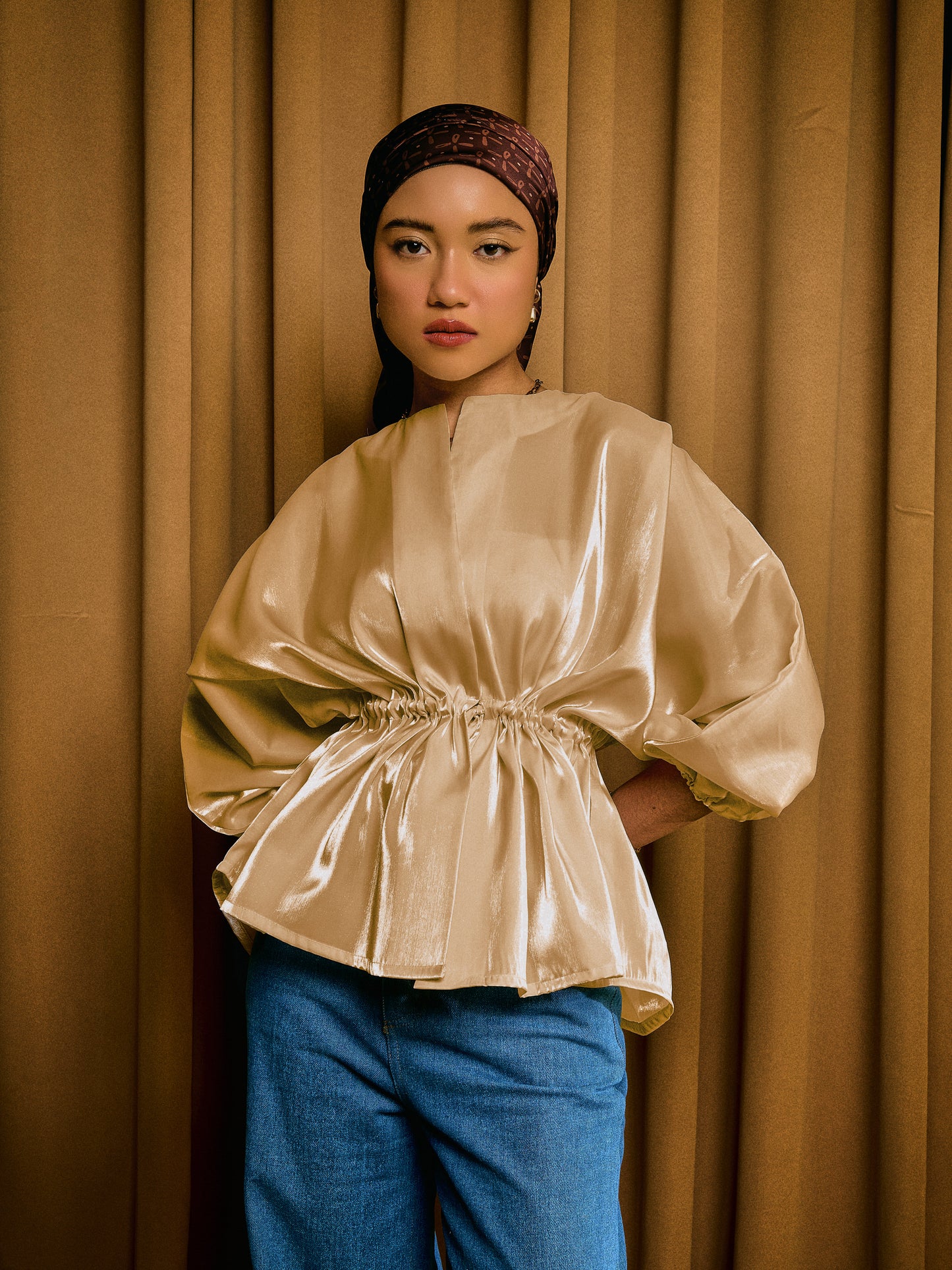 Vaness Top in Sand Beige