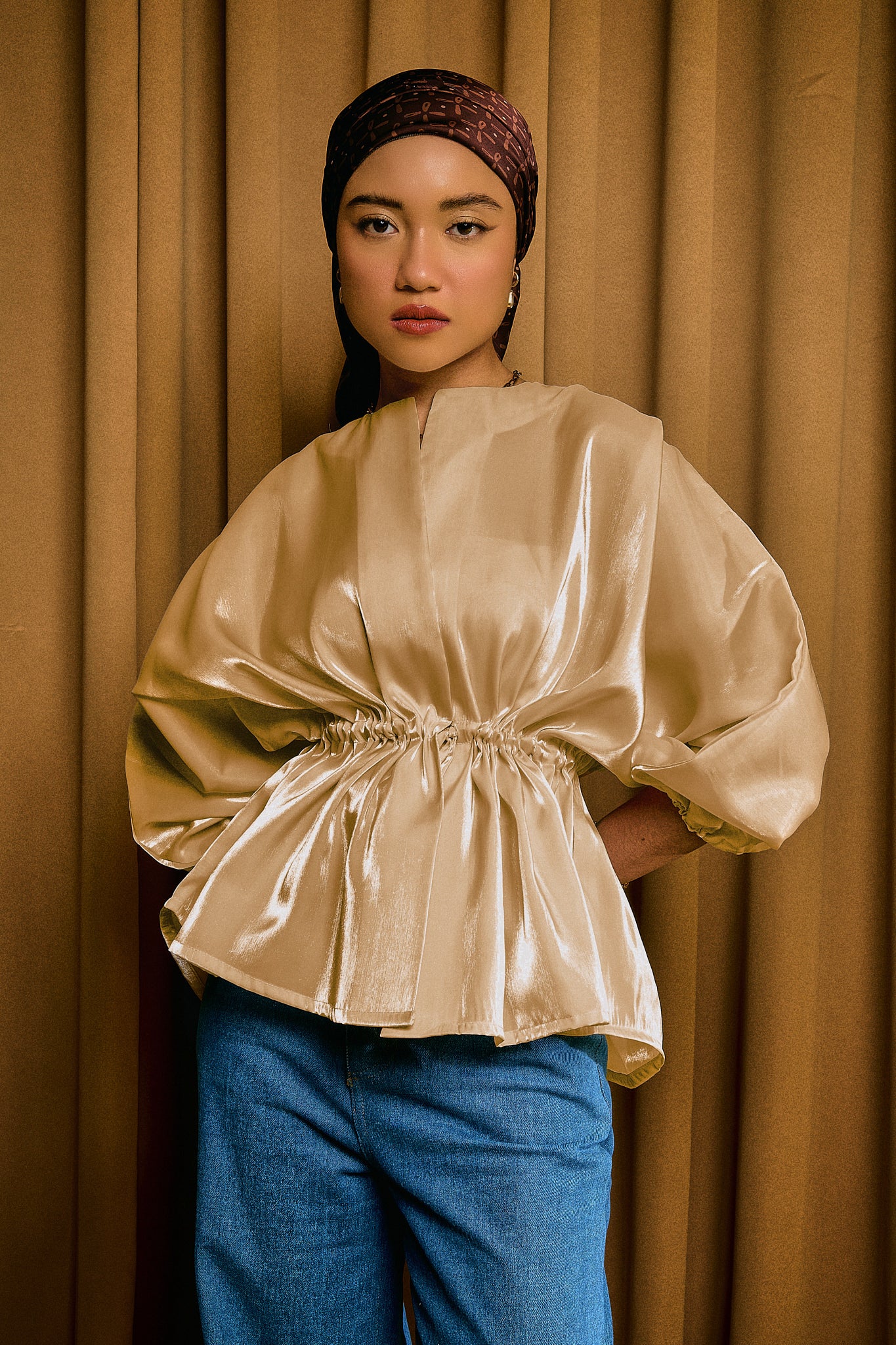 Vaness Top in Sand Beige