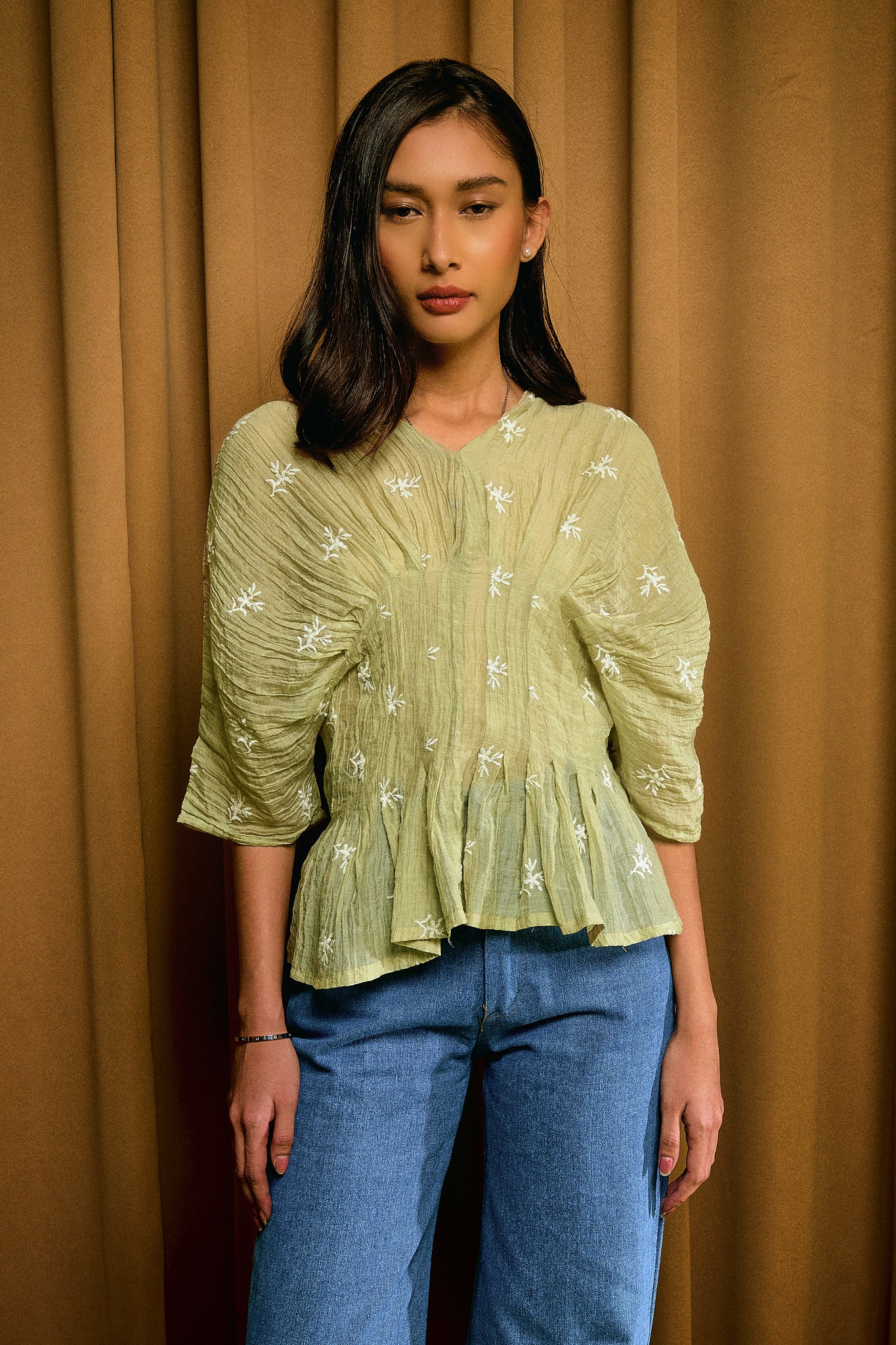 Alys Top in Sage Green