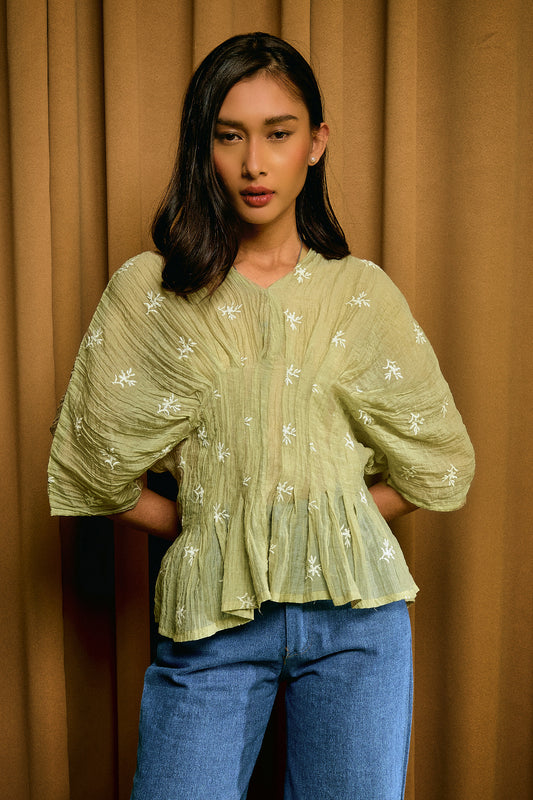 Alys Top in Sage Green