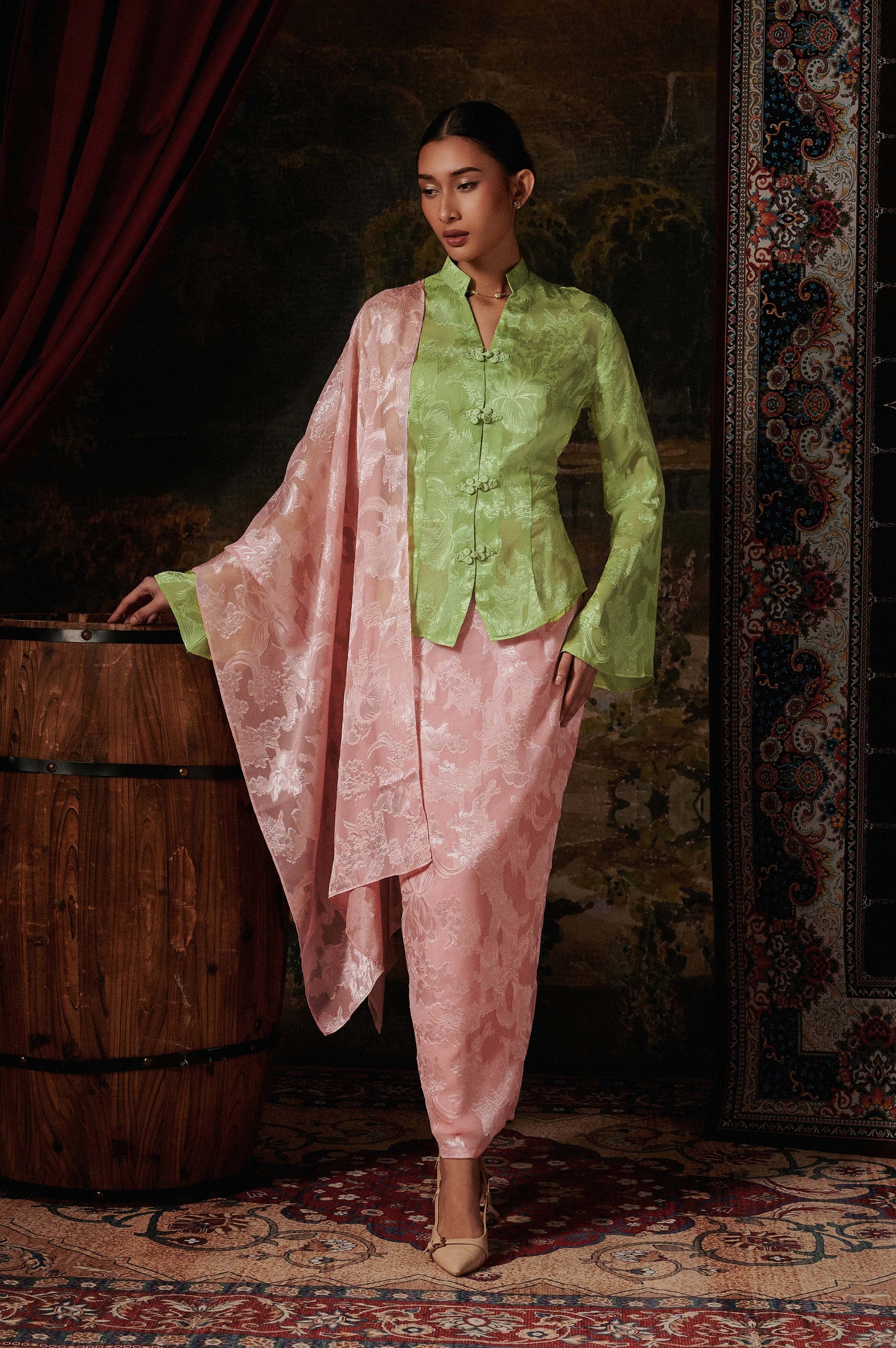 Olenna Kebaya in Strawberry Matcha (Special Edition)