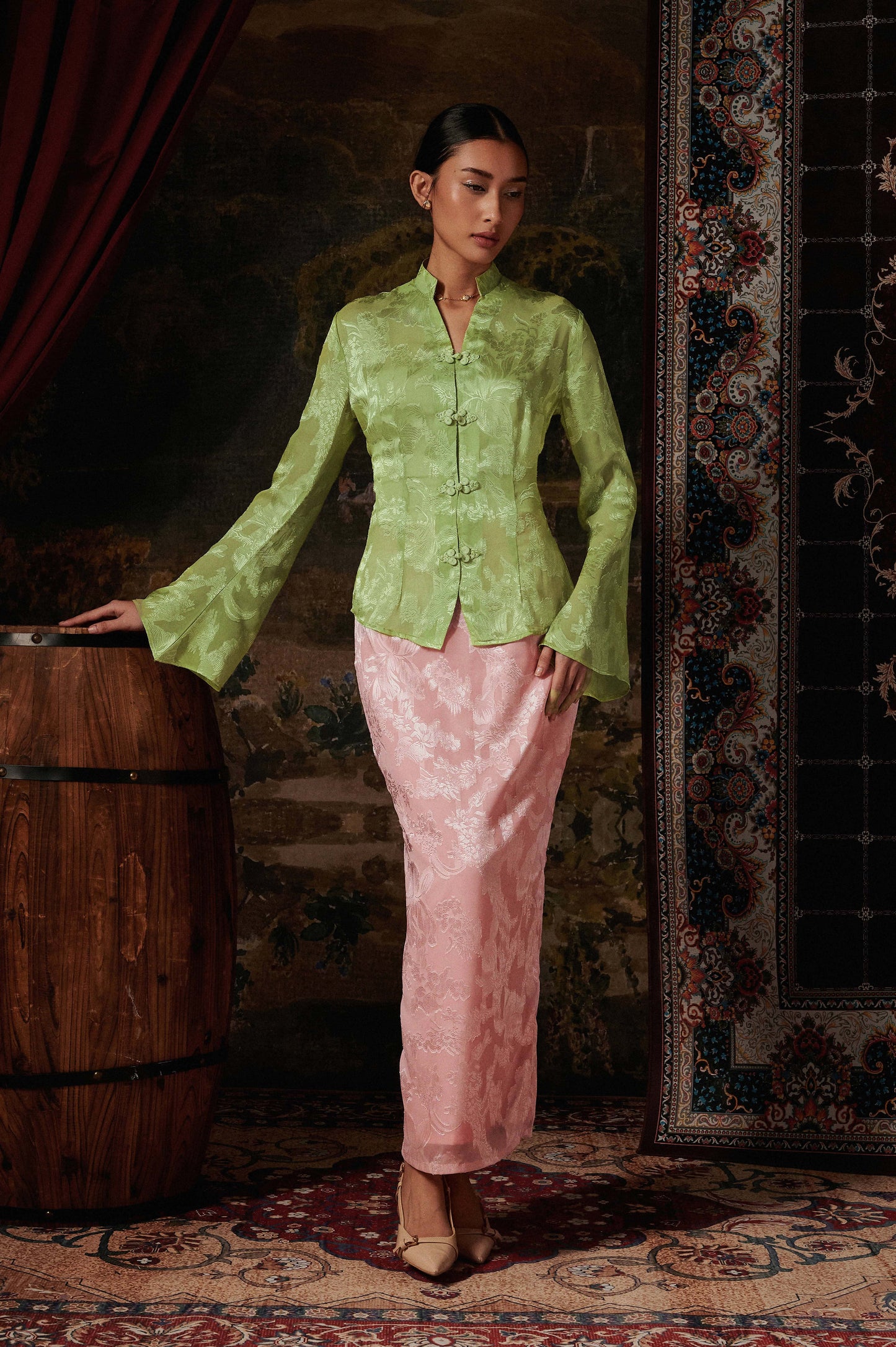 Olenna Kebaya in Strawberry Matcha (Special Edition)
