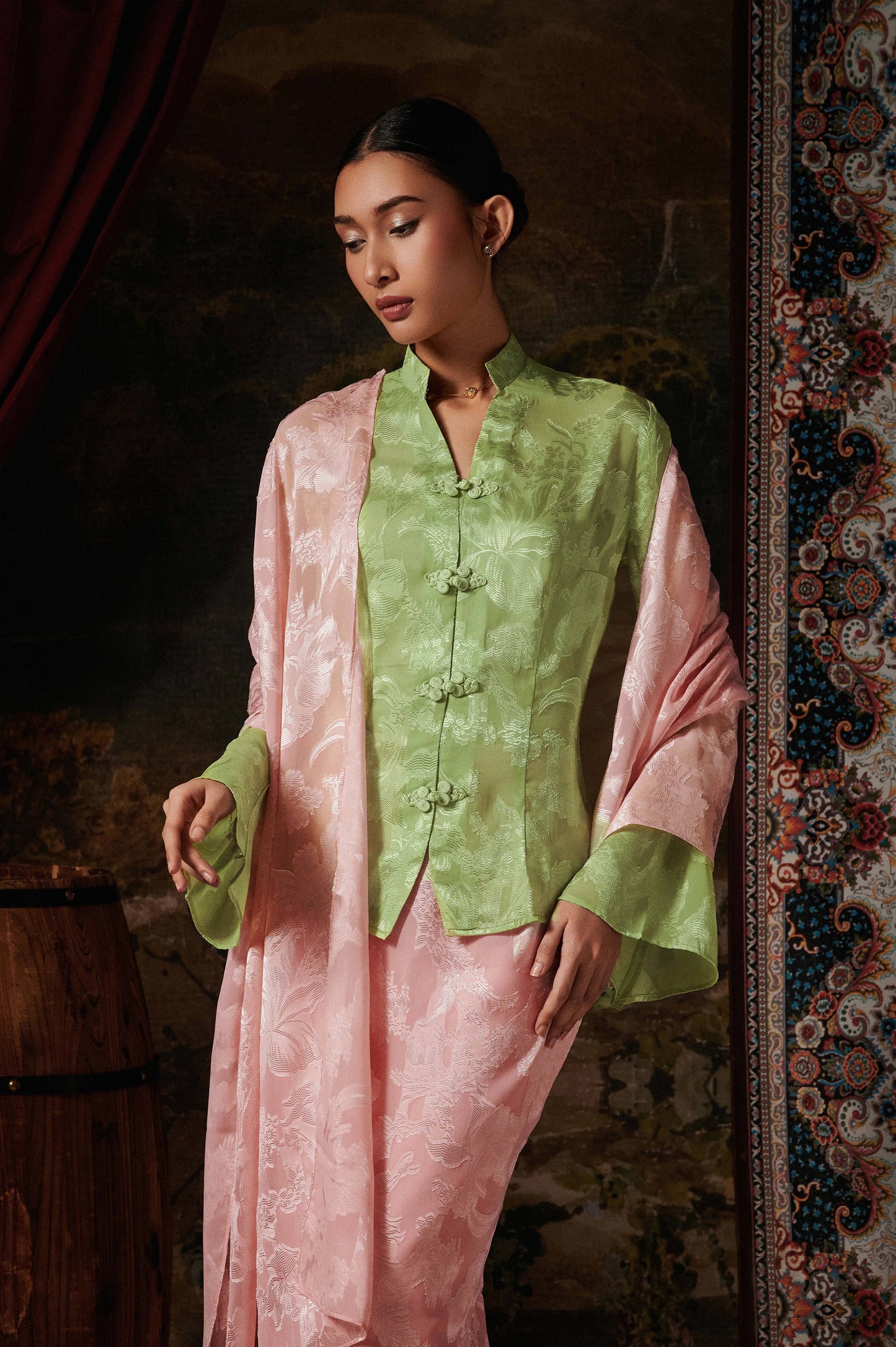 Olenna Kebaya in Strawberry Matcha (Special Edition)