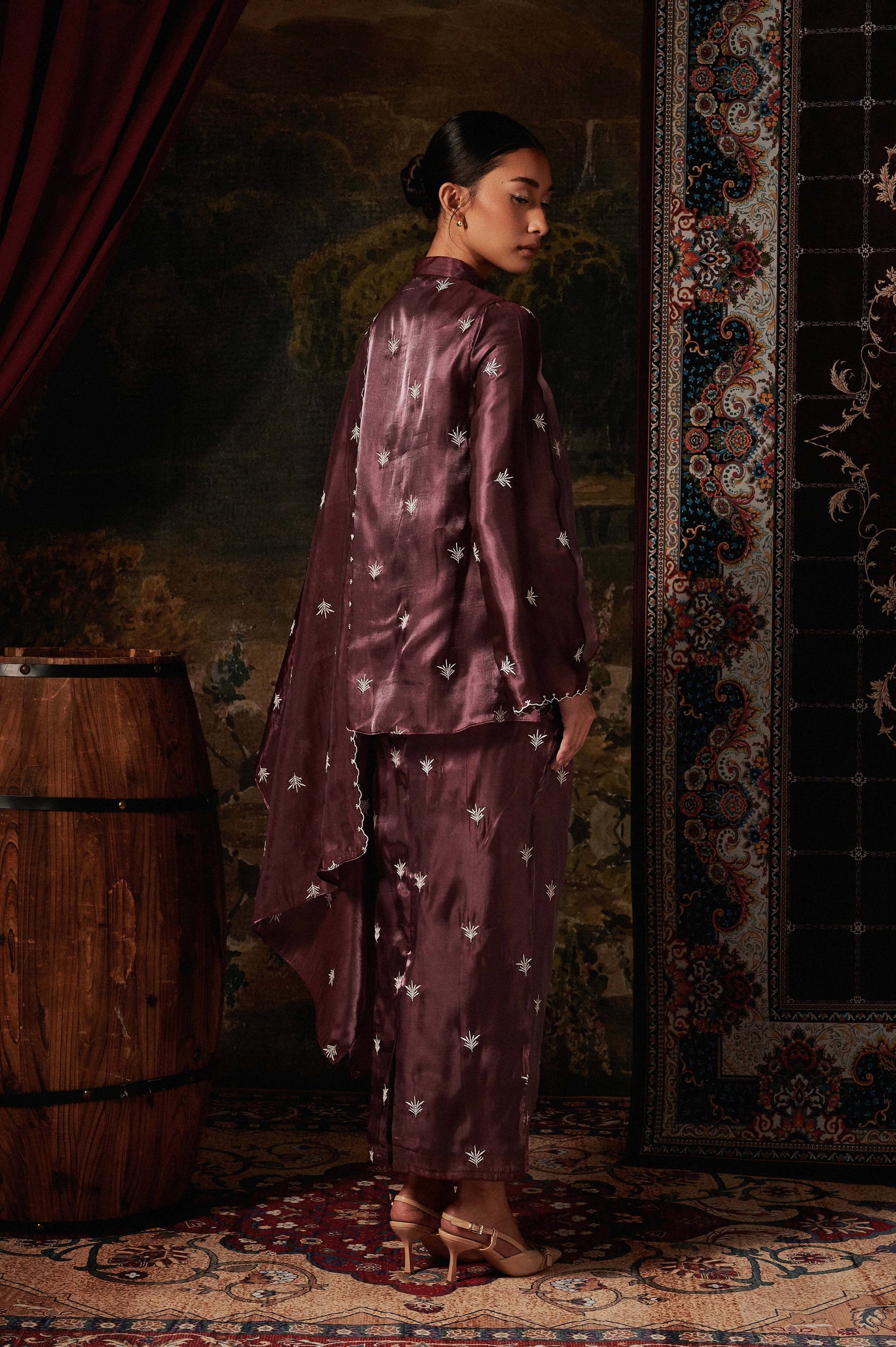 Anastasia Kurung in Mulberry