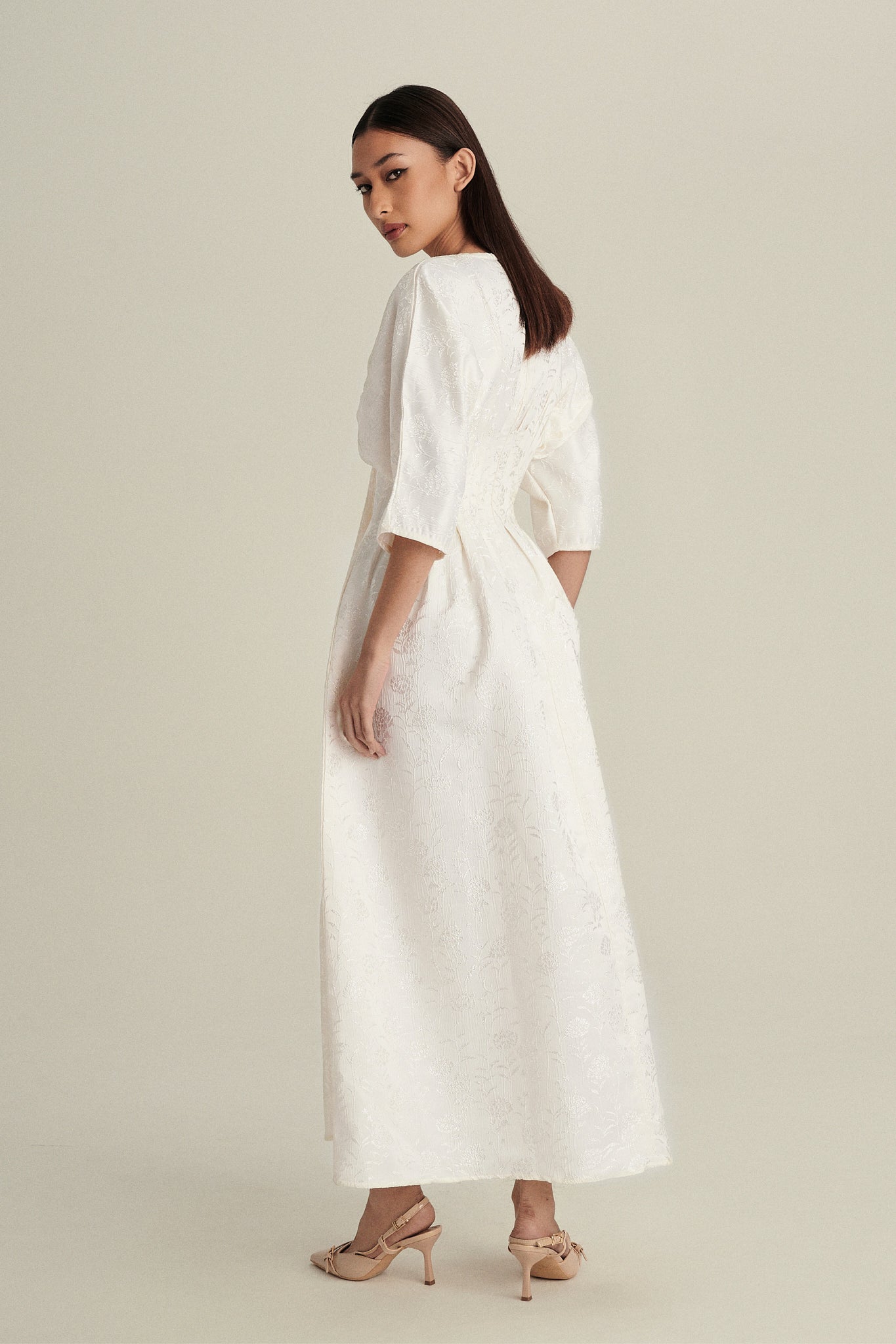 Verona Jacquard Dress in Starlight