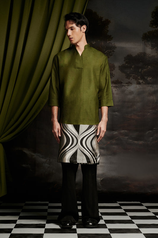 Tarrant Kurta Top in Olive