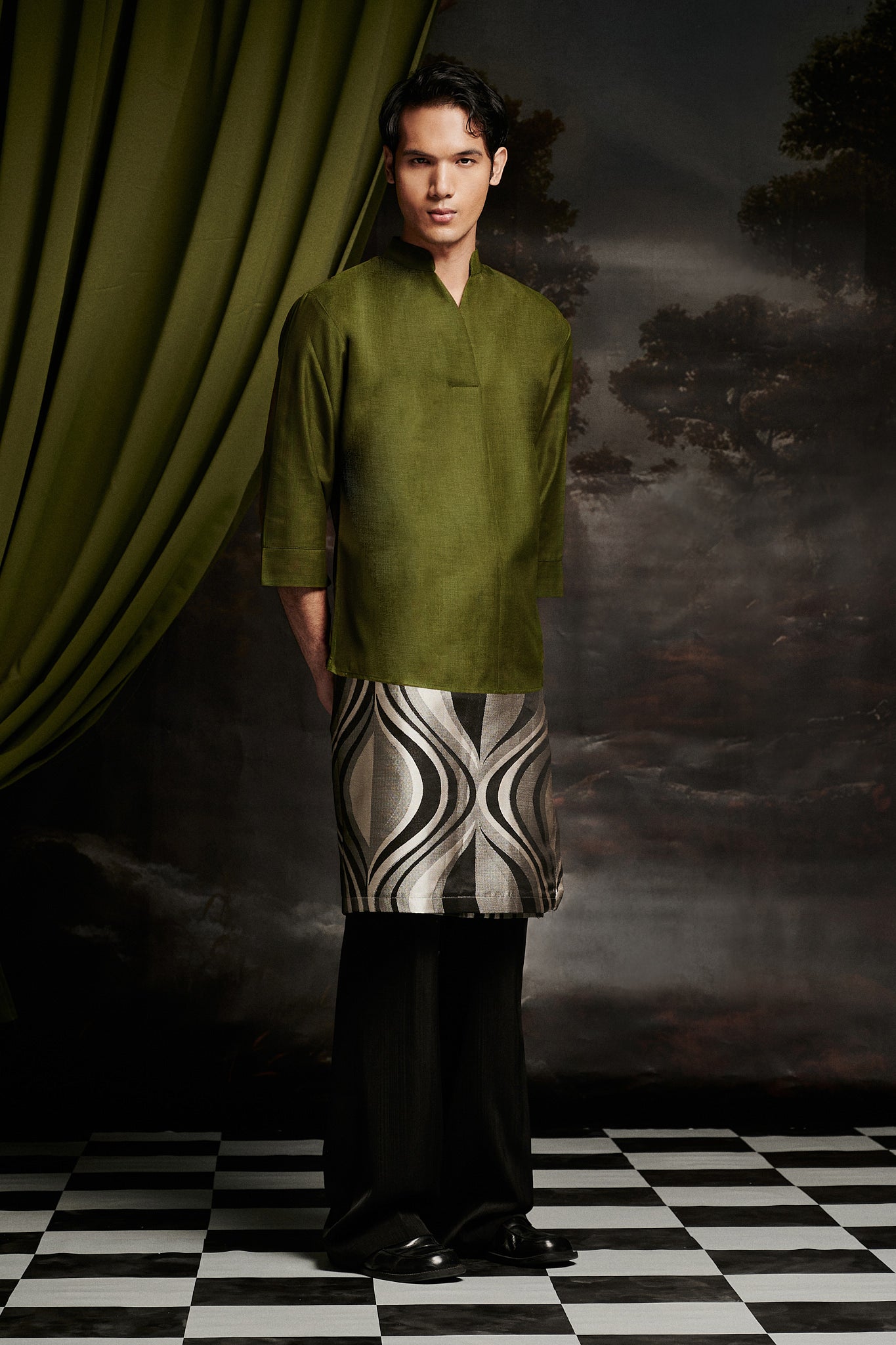 Tarrant Kurta Top in Olive