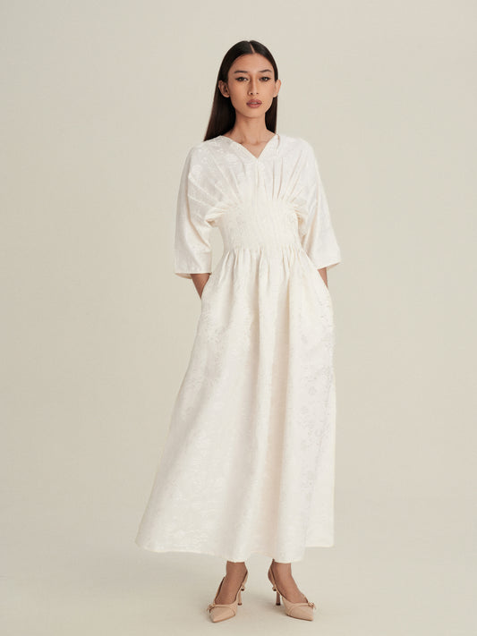 Verona Jacquard Dress in Starlight