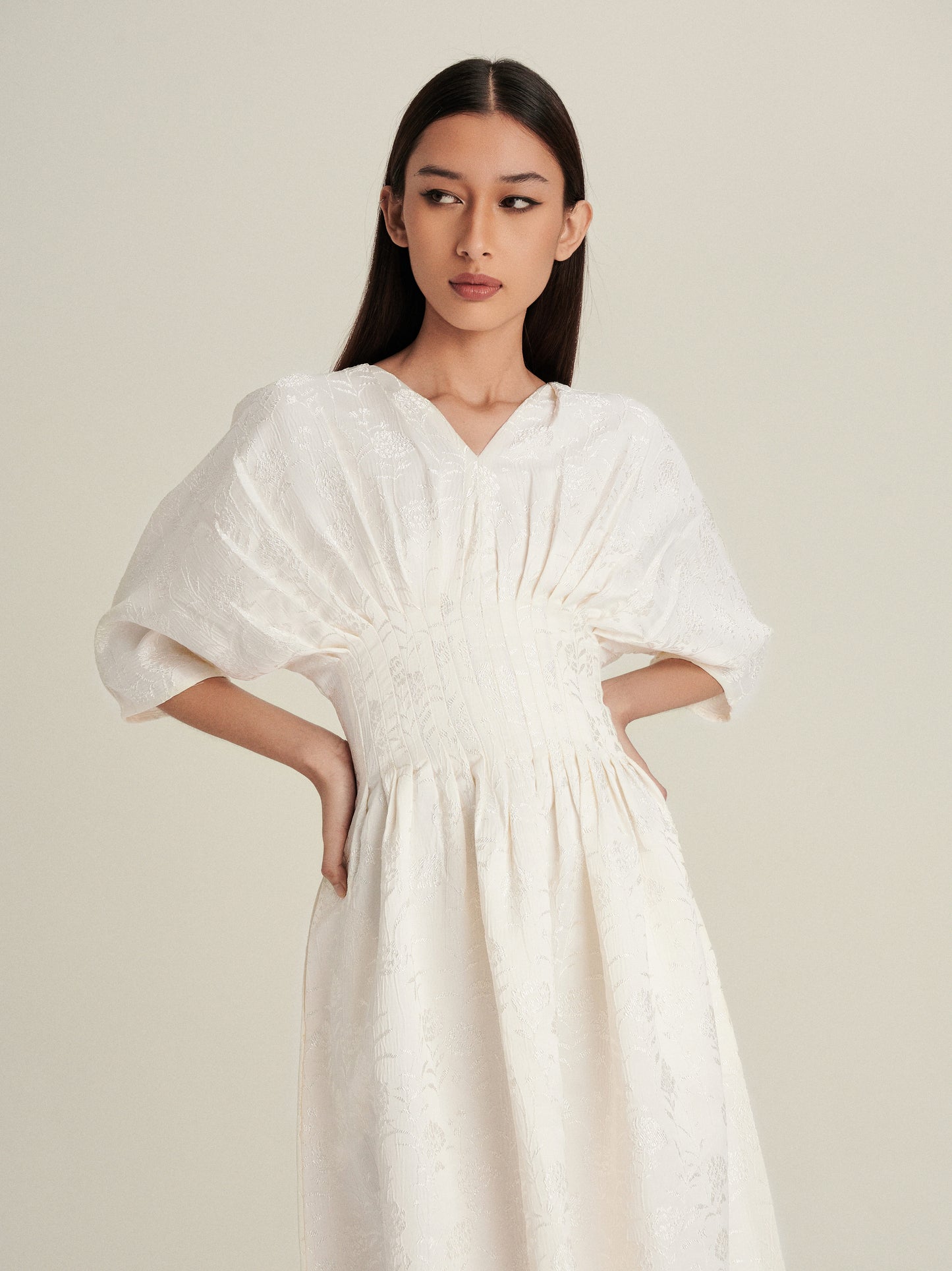 Verona Jacquard Dress in Starlight