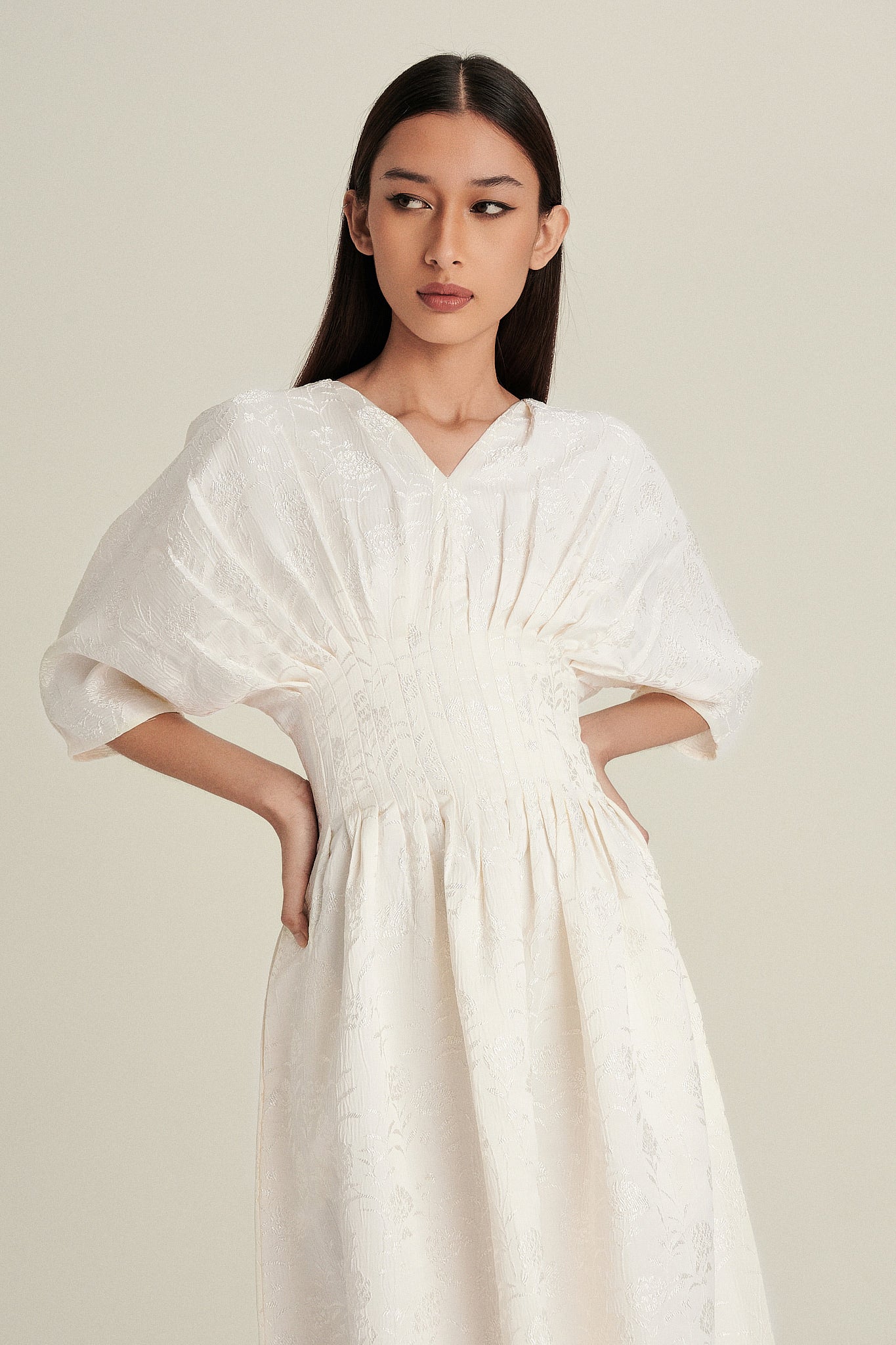 Verona Jacquard Dress in Starlight