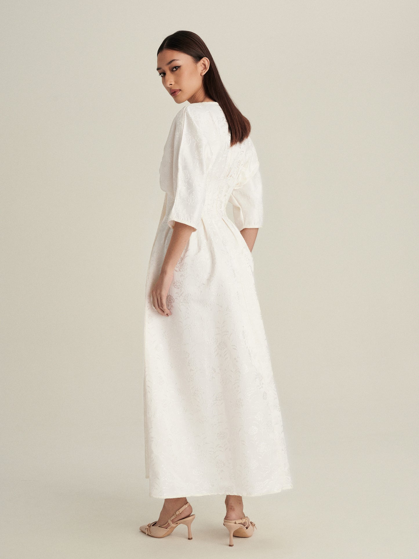 Verona Jacquard Dress in Starlight