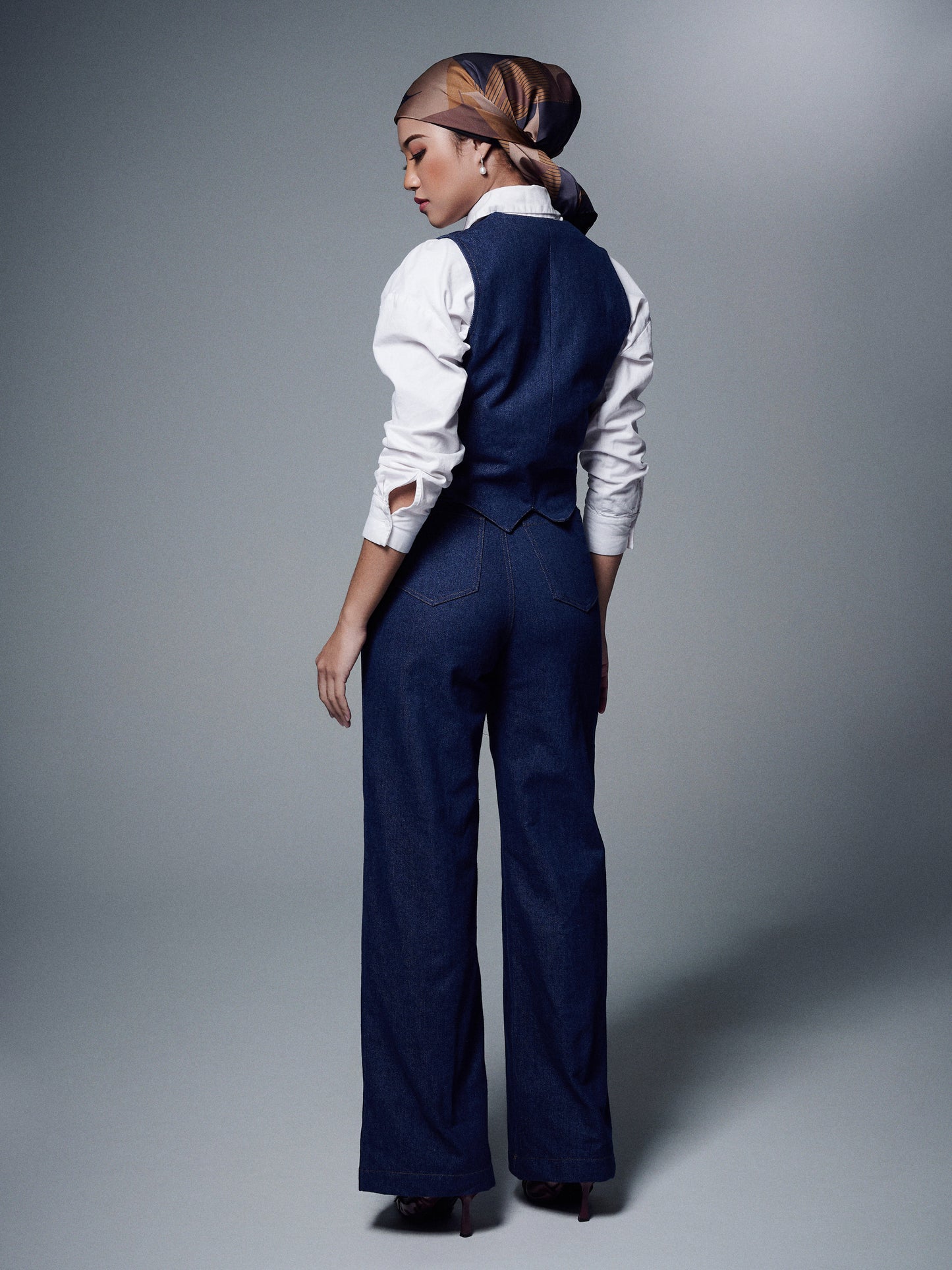 Vanya Denim Vest in Indigo
